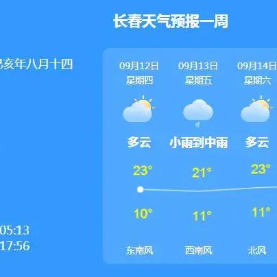 长春天气预报（长春天气预报20天）